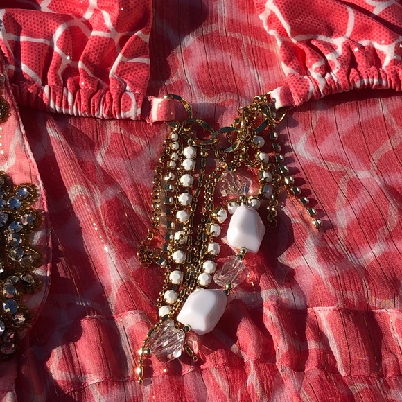 NWT beach bunny bikini ๐ giraffe ๐ฆ glitter in the air size M set - Picture 3 of 16